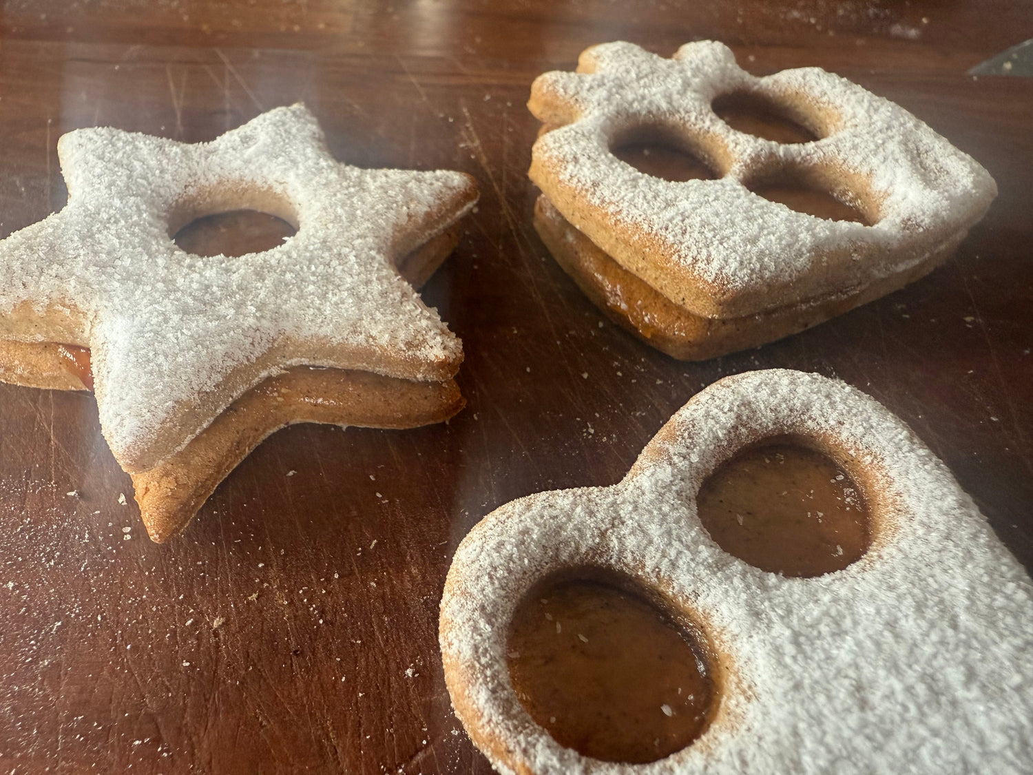 Lektinfreie Linzeraugen Weihnachtskekse